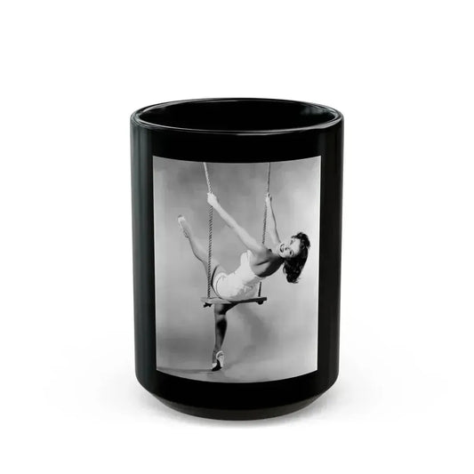 Debra Paget #714 1 (Vintage Female Icon) Black Coffee Mug 15oz - Go Mug Yourself