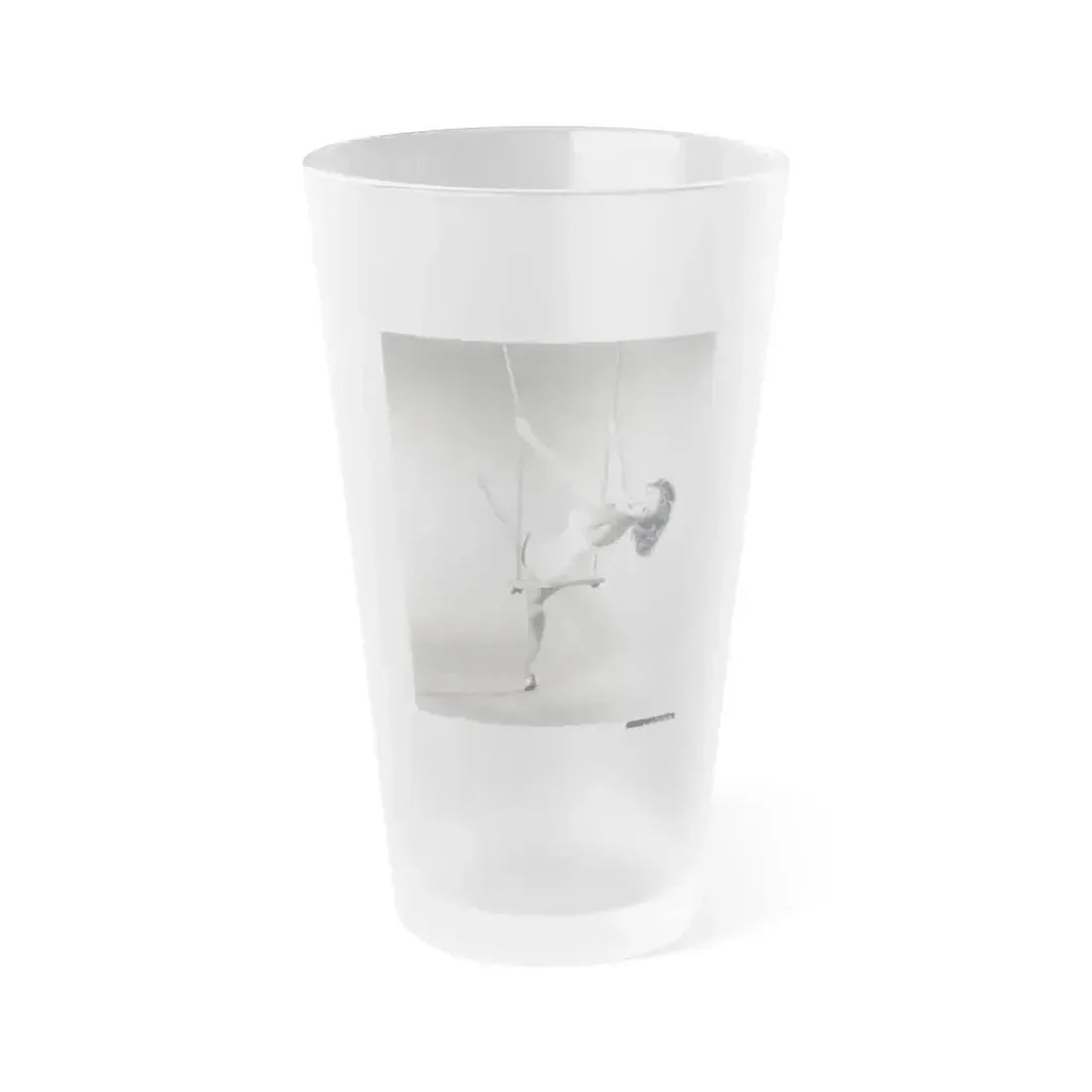 Debra Paget #714 (Vintage Female Icon) Frosted Pint Glass 16oz 16oz Frosted - Go Mug Yourself