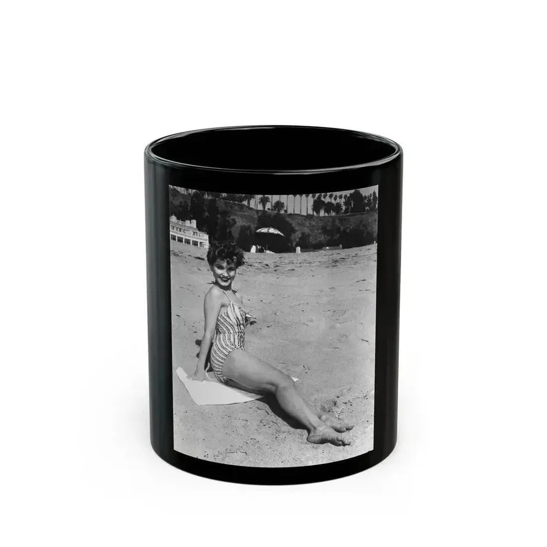 Debra Paget #717 (Vintage Female Icon) Black Coffee Mug 11oz - Go Mug Yourself