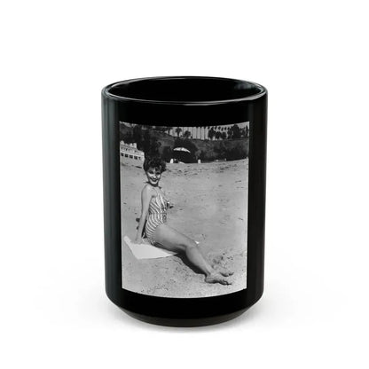 Debra Paget #717 (Vintage Female Icon) Black Coffee Mug 15oz - Go Mug Yourself