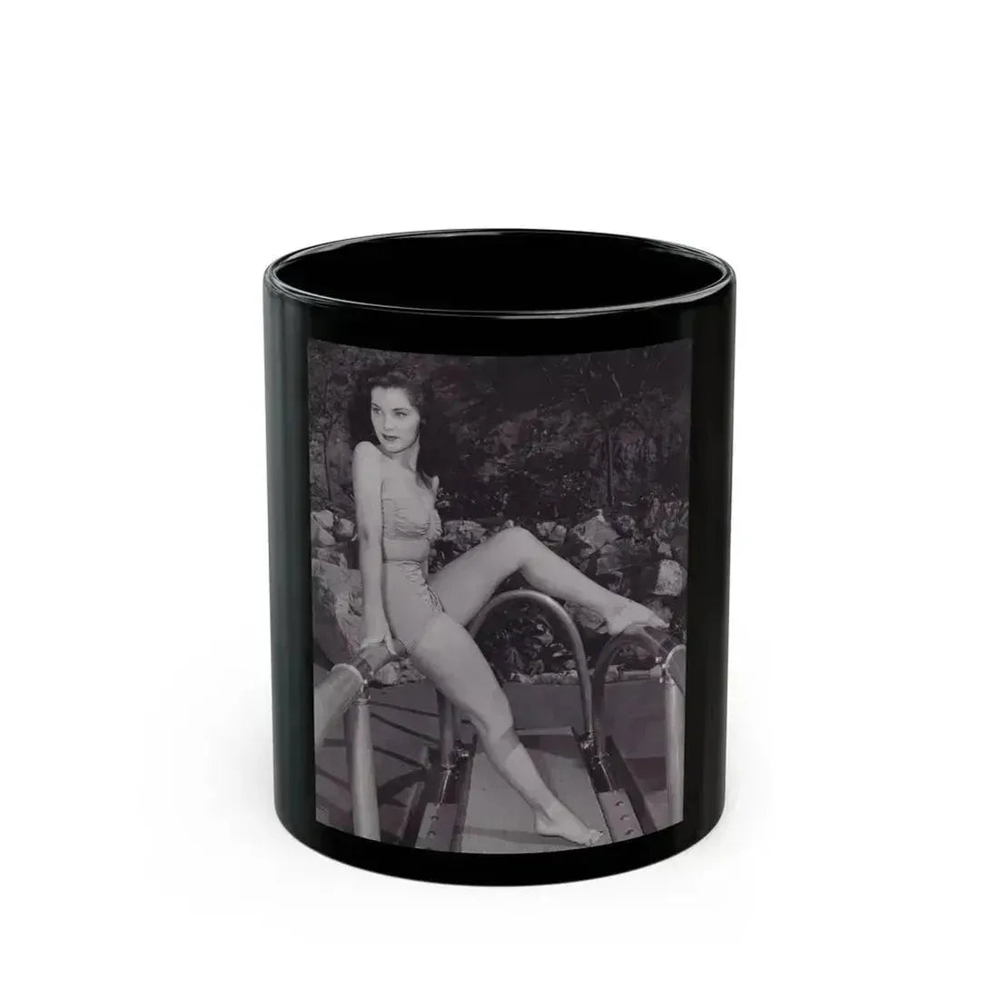 Debra Paget #718 1 (Vintage Female Icon) Black Coffee Mug 11oz - Go Mug Yourself