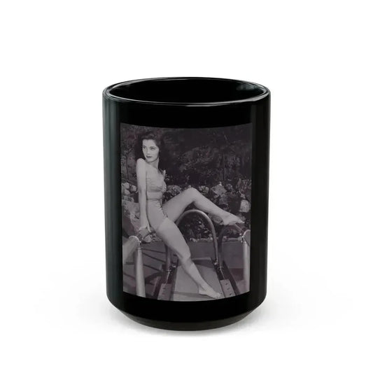 Debra Paget #718 1 (Vintage Female Icon) Black Coffee Mug 15oz - Go Mug Yourself