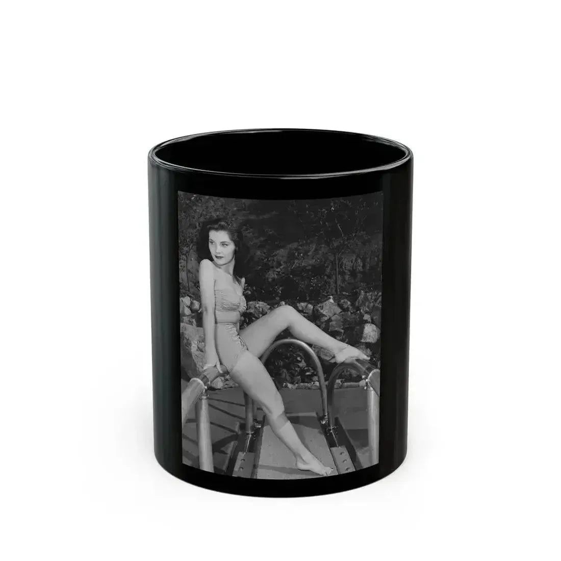 Debra Paget #718 2 (Vintage Female Icon) Black Coffee Mug 11oz - Go Mug Yourself