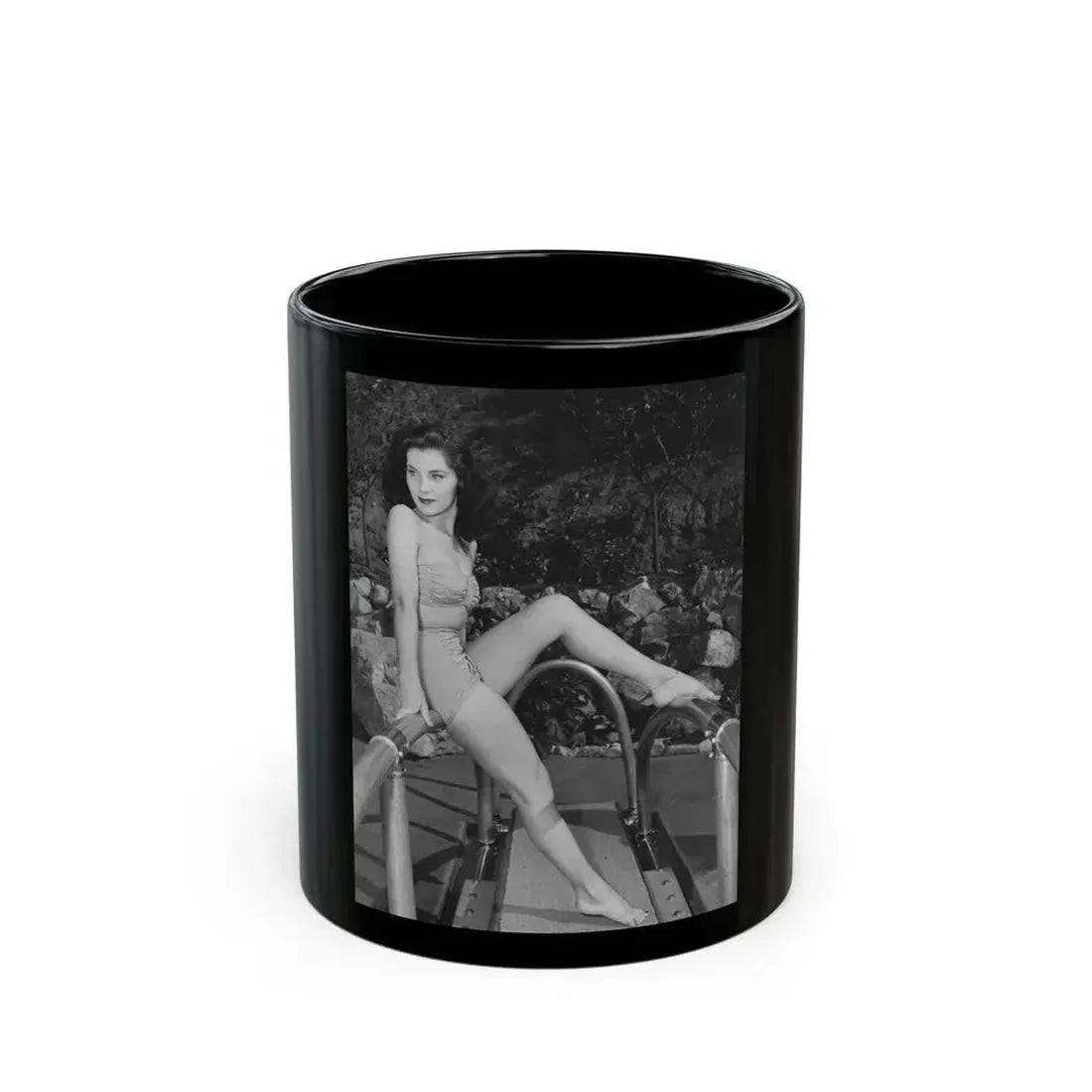 Debra Paget #718 2 (Vintage Female Icon) Black Coffee Mug 11oz - Go Mug Yourself