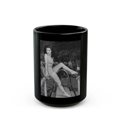Debra Paget #718 2 (Vintage Female Icon) Black Coffee Mug 15oz - Go Mug Yourself