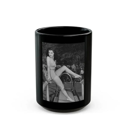 Debra Paget #718 2 (Vintage Female Icon) Black Coffee Mug 15oz - Go Mug Yourself