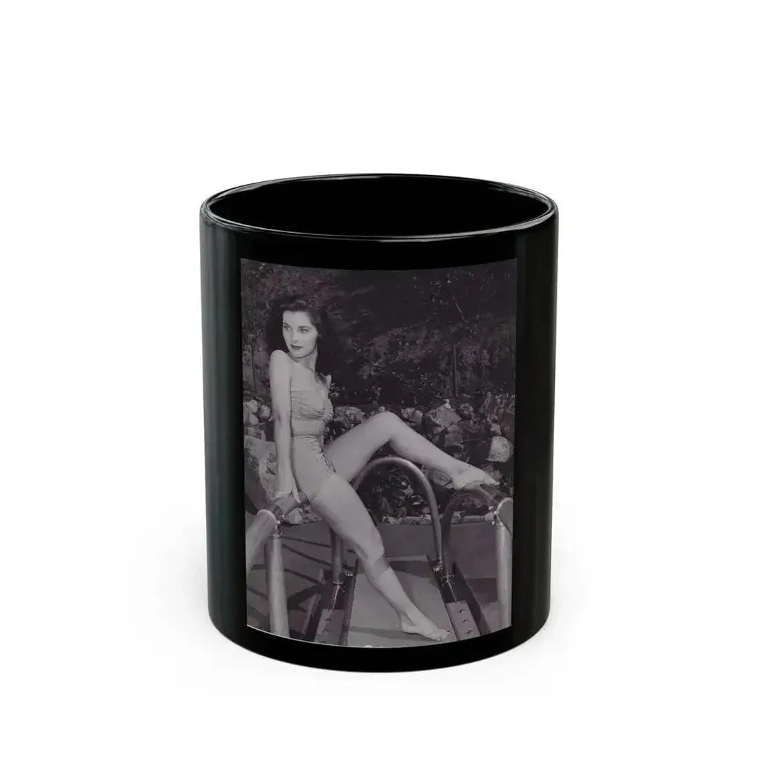 Debra Paget #718 3 (Vintage Female Icon) Black Coffee Mug 11oz - Go Mug Yourself