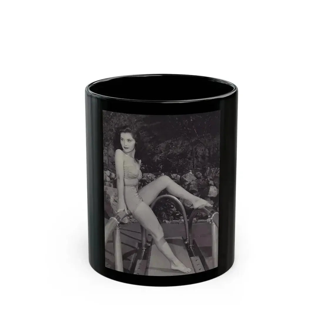 Debra Paget #718 (Vintage Female Icon) Black Coffee Mug 11oz - Go Mug Yourself