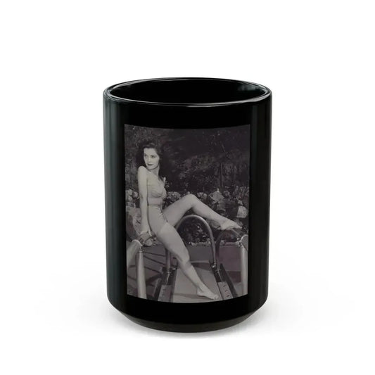 Debra Paget #718 (Vintage Female Icon) Black Coffee Mug 15oz - Go Mug Yourself
