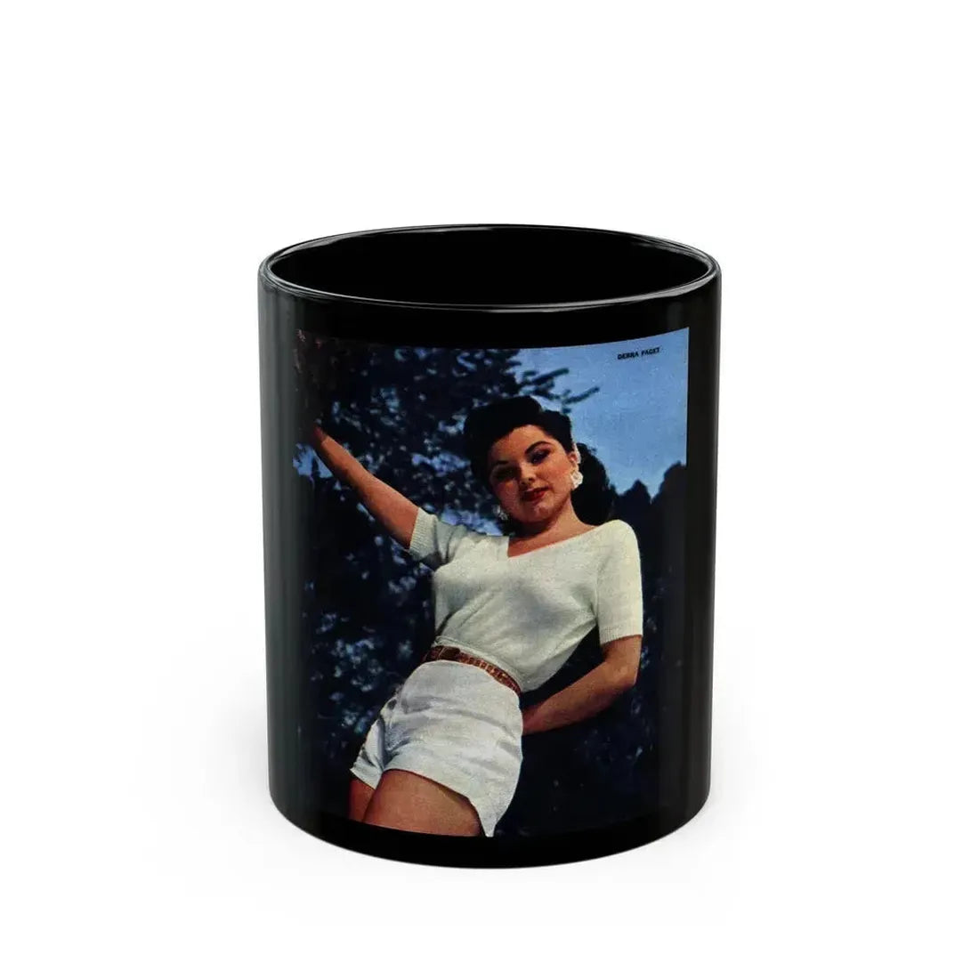 Debra Paget #72 (Vintage Female Icon) Black Coffee Mug 11oz - Go Mug Yourself