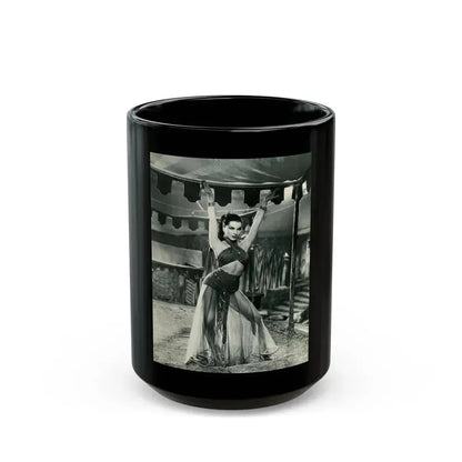 Debra Paget #720 (Vintage Female Icon) Black Coffee Mug 15oz - Go Mug Yourself