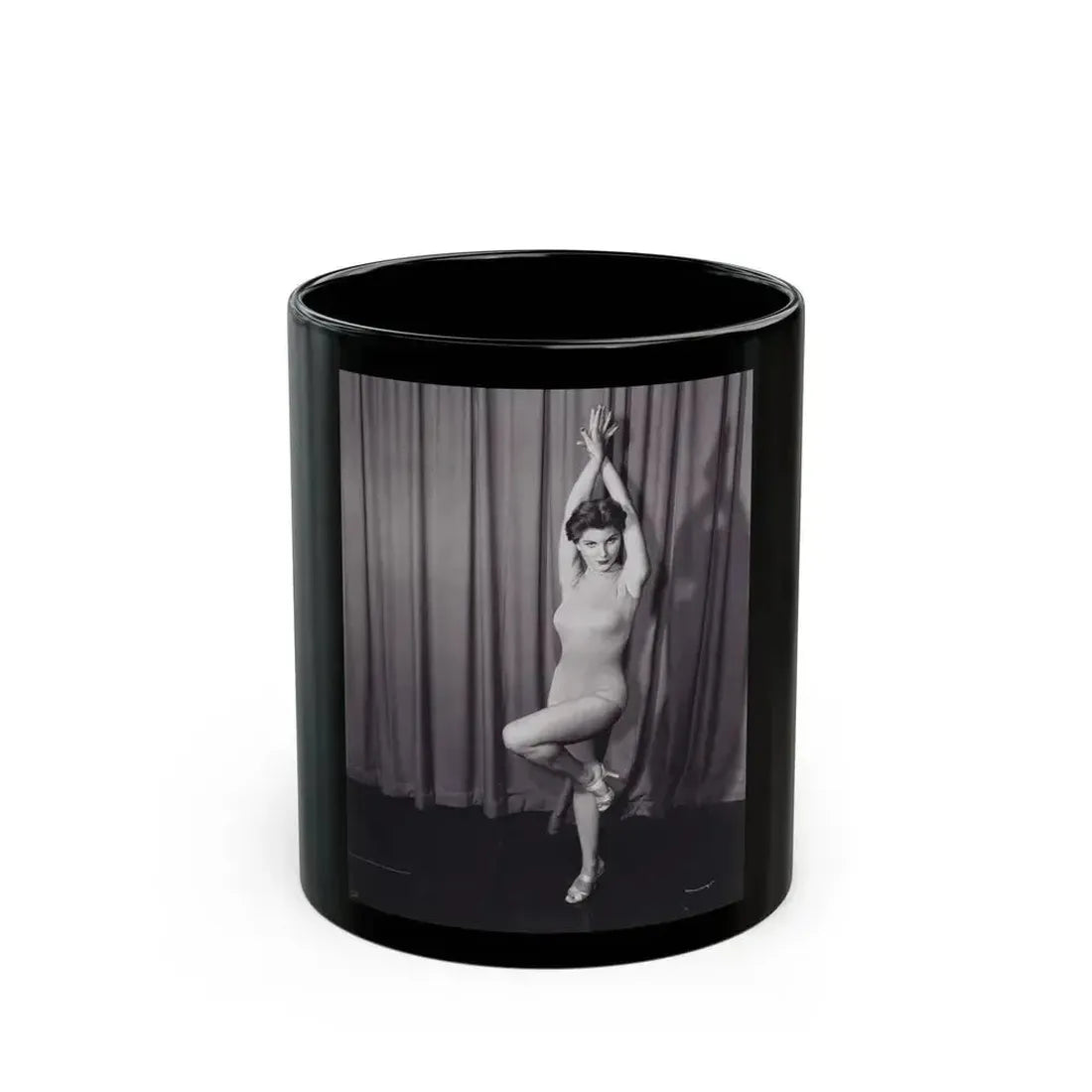 Debra Paget #722 (Vintage Female Icon) Black Coffee Mug 11oz - Go Mug Yourself