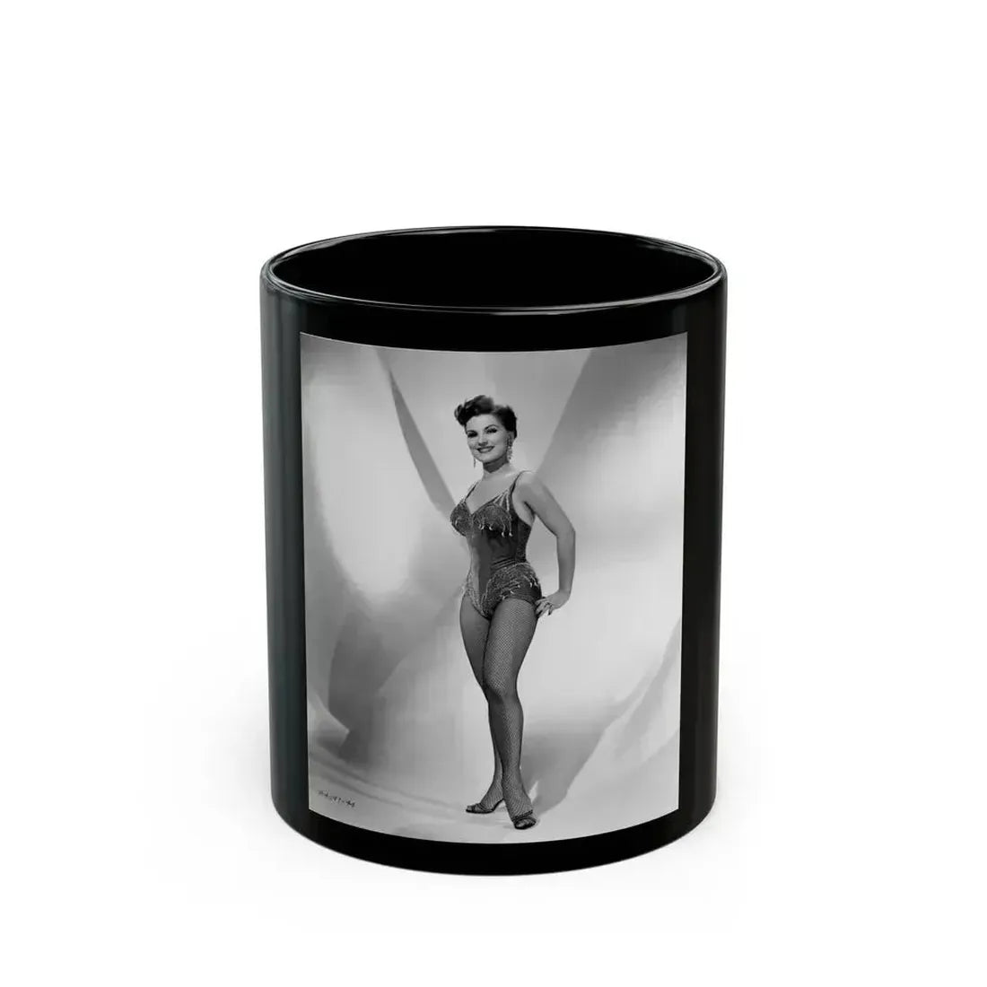 Debra Paget #725 (Vintage Female Icon) Black Coffee Mug 11oz - Go Mug Yourself