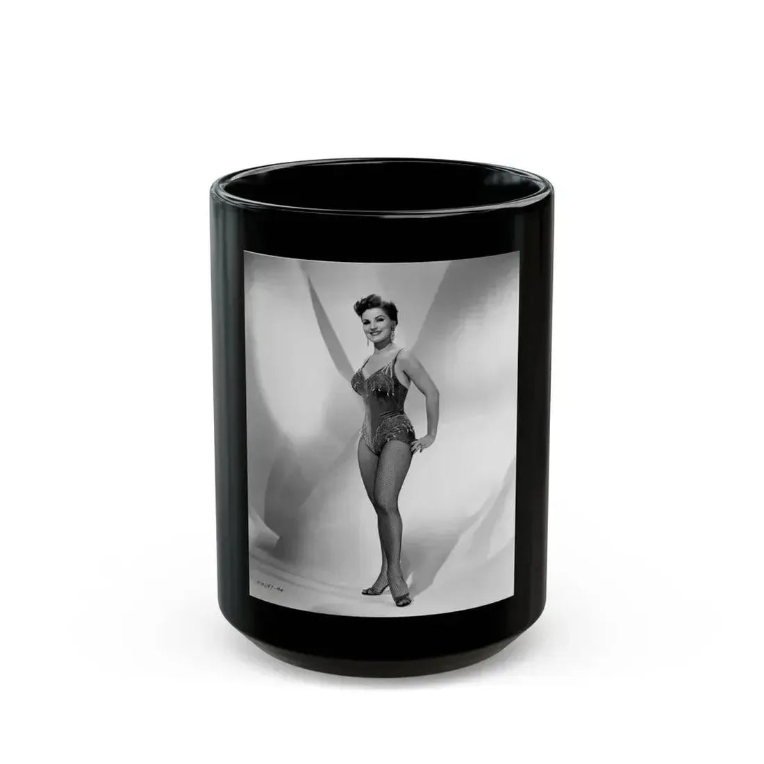 Debra Paget #725 (Vintage Female Icon) Black Coffee Mug 15oz - Go Mug Yourself