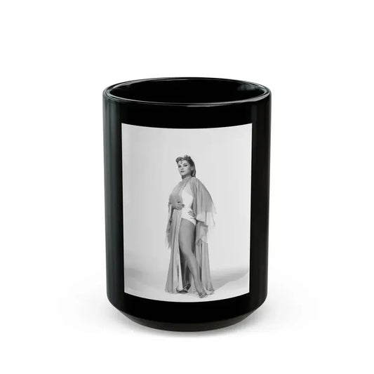 Debra Paget #726 (Vintage Female Icon) Black Coffee Mug 15oz - Go Mug Yourself