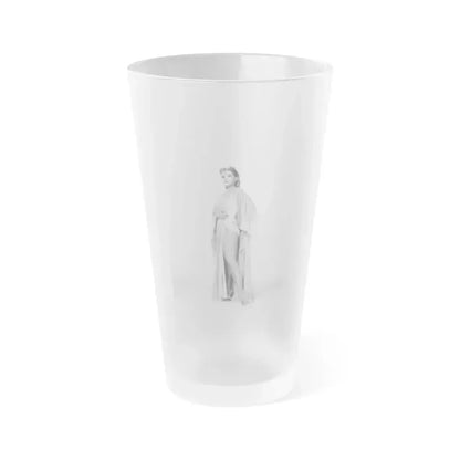 Debra Paget #726 (Vintage Female Icon) Frosted Pint Glass 16oz 16oz Frosted - Go Mug Yourself