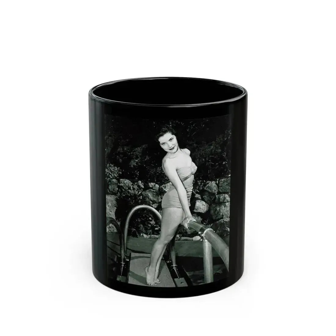 Debra Paget #727 (Vintage Female Icon) Black Coffee Mug 11oz - Go Mug Yourself