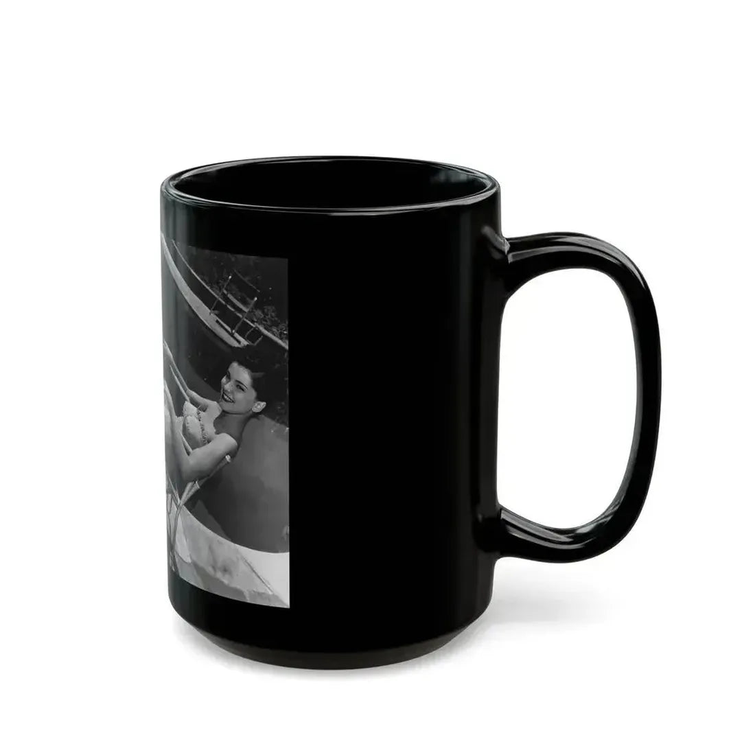 Debra Paget #728 (Vintage Female Icon) Black Coffee Mug - Go Mug Yourself