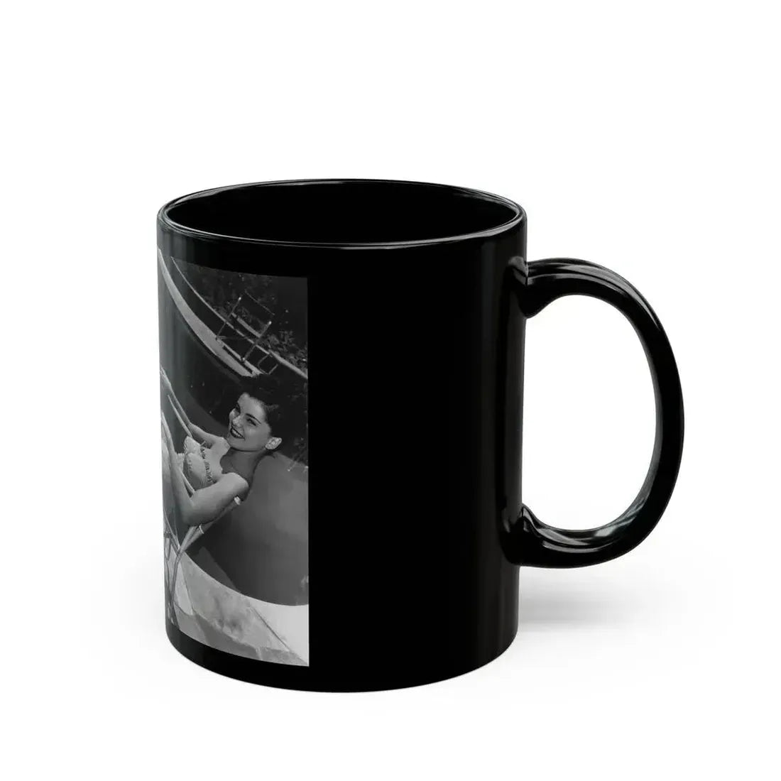 Debra Paget #728 (Vintage Female Icon) Black Coffee Mug - Go Mug Yourself