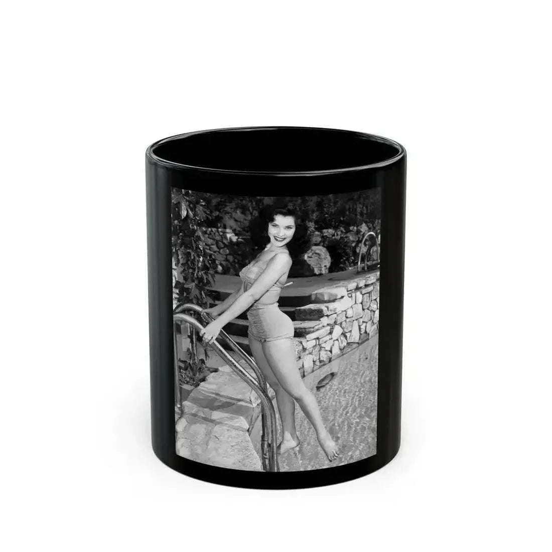Debra Paget #732 (Vintage Female Icon) Black Coffee Mug 11oz - Go Mug Yourself