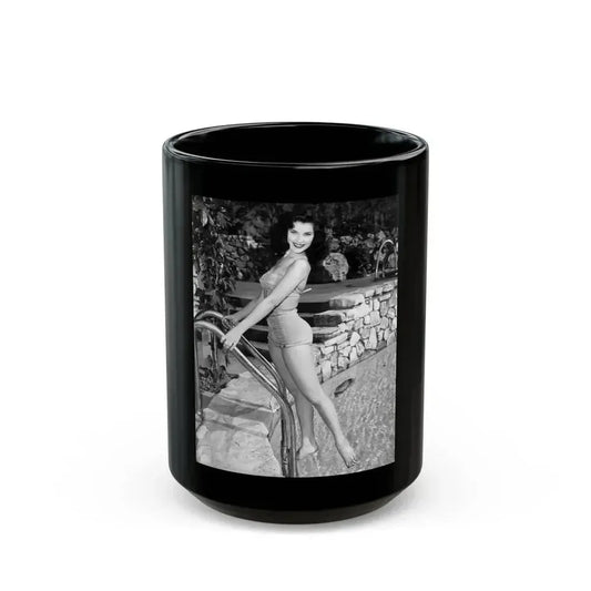 Debra Paget #732 (Vintage Female Icon) Black Coffee Mug 15oz - Go Mug Yourself