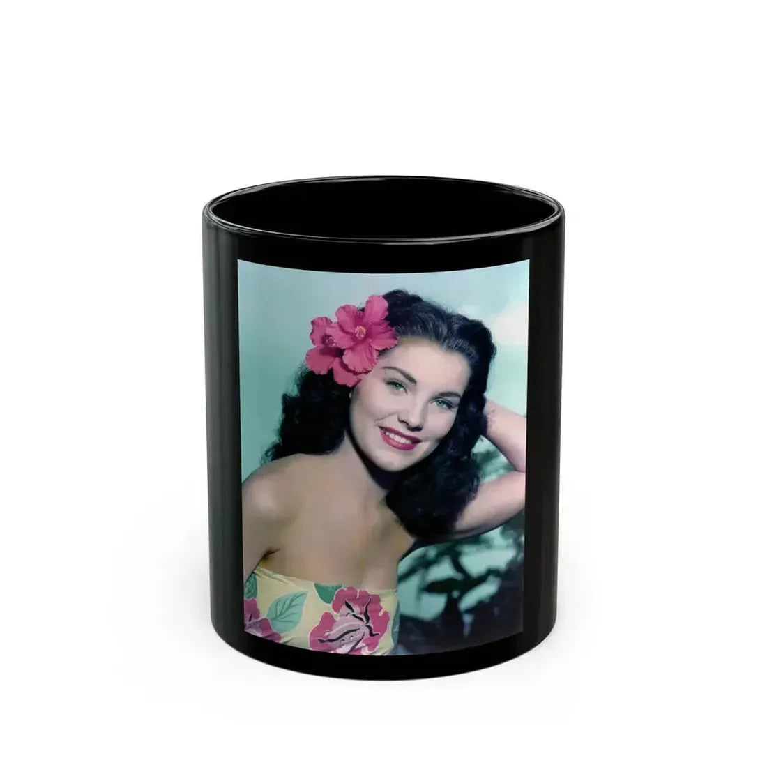 Debra Paget #733 (Vintage Female Icon) Black Coffee Mug 11oz - Go Mug Yourself
