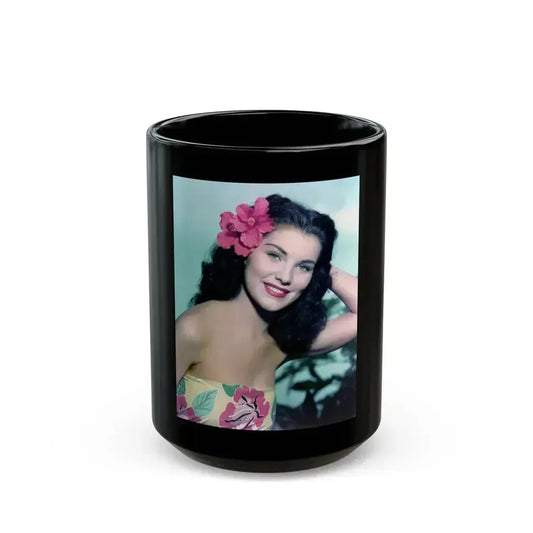 Debra Paget #733 (Vintage Female Icon) Black Coffee Mug 15oz - Go Mug Yourself