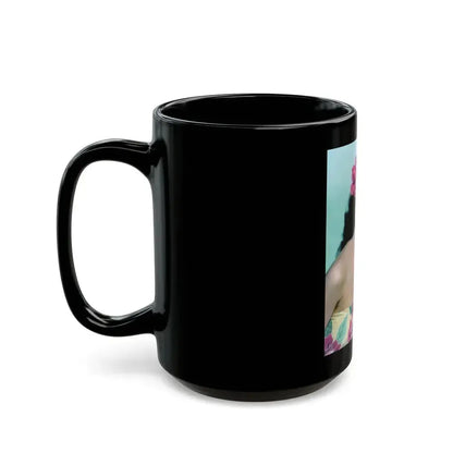 Debra Paget #733 (Vintage Female Icon) Black Coffee Mug - Go Mug Yourself