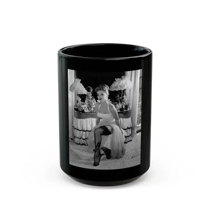 Debra Paget #735 (Vintage Female Icon) Black Coffee Mug 15oz - Go Mug Yourself