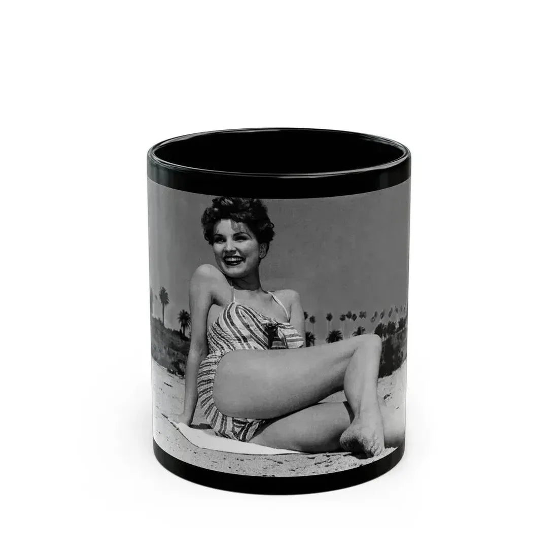 Debra Paget #747 (Vintage Female Icon) Black Coffee Mug 11oz - Go Mug Yourself