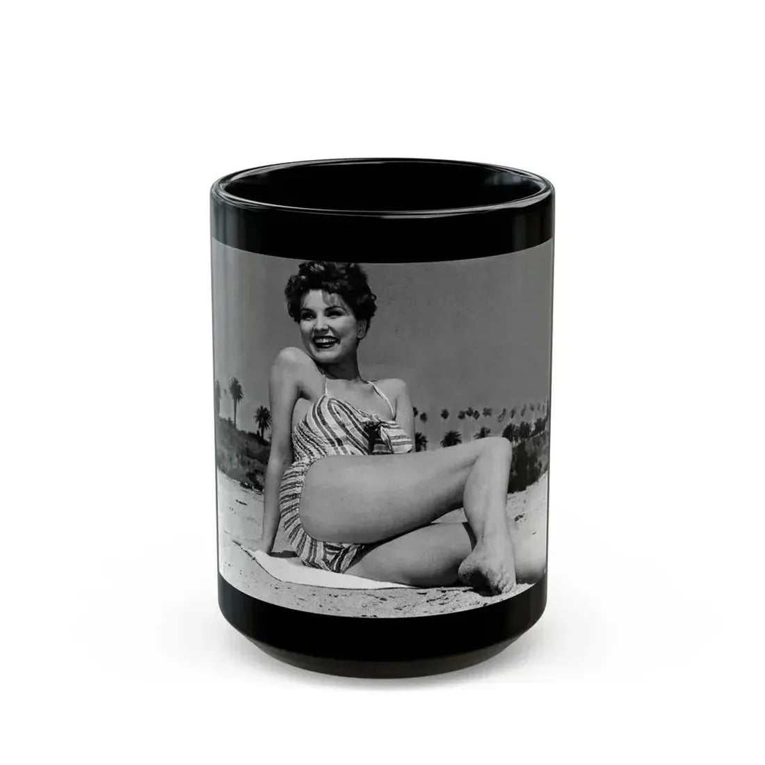 Debra Paget #747 (Vintage Female Icon) Black Coffee Mug 15oz - Go Mug Yourself