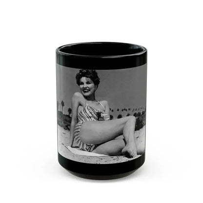 Debra Paget #747 (Vintage Female Icon) Black Coffee Mug 15oz - Go Mug Yourself