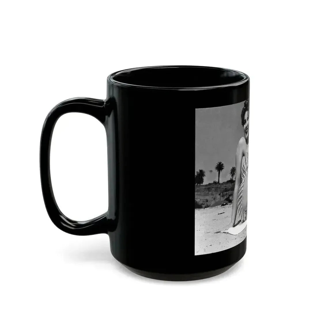 Debra Paget #747 (Vintage Female Icon) Black Coffee Mug - Go Mug Yourself