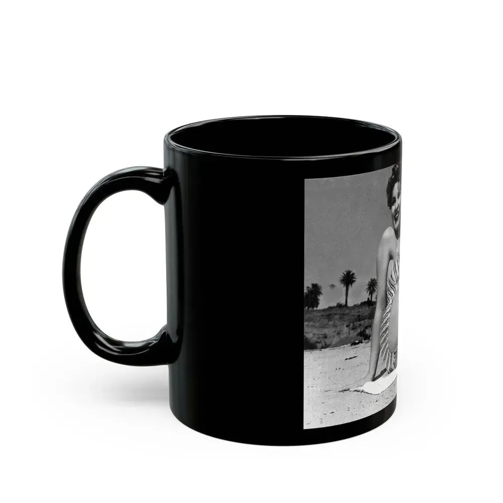Debra Paget #747 (Vintage Female Icon) Black Coffee Mug - Go Mug Yourself