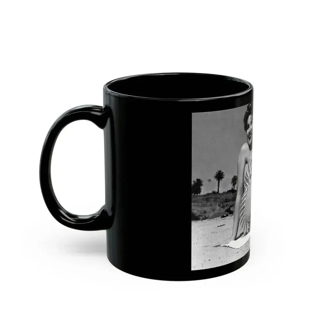 Debra Paget #747 (Vintage Female Icon) Black Coffee Mug - Go Mug Yourself