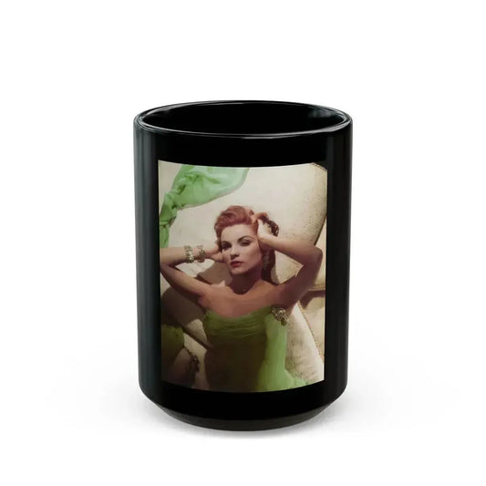 Debra Paget #750 (Vintage Female Icon) Black Coffee Mug 15oz - Go Mug Yourself