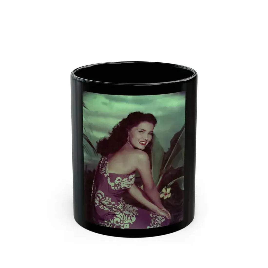 Debra Paget #751 (Vintage Female Icon) Black Coffee Mug 11oz - Go Mug Yourself