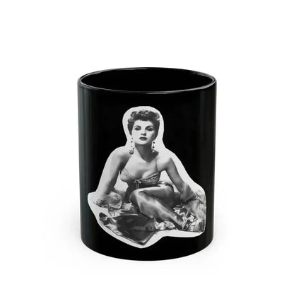 Debra Paget #759 - B&W Image Print out & scan Glamour Shot 1 (Vintage Female Icon) Black Coffee Mug 11oz - Go Mug Yourself