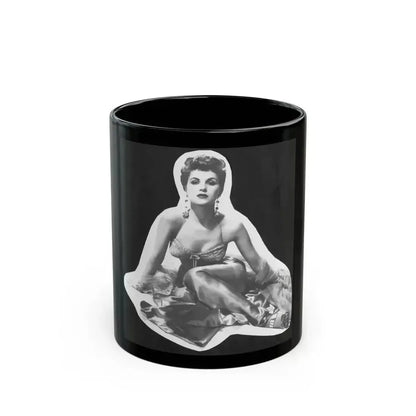 Debra Paget #759 - B&W Image Print out & scan Glamour Shot (Vintage Female Icon) Black Coffee Mug 11oz - Go Mug Yourself