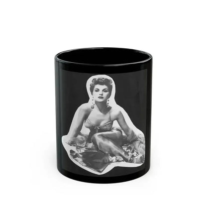 Debra Paget #759 - B&W Image Print out & scan Glamour Shot (Vintage Female Icon) Black Coffee Mug 11oz - Go Mug Yourself