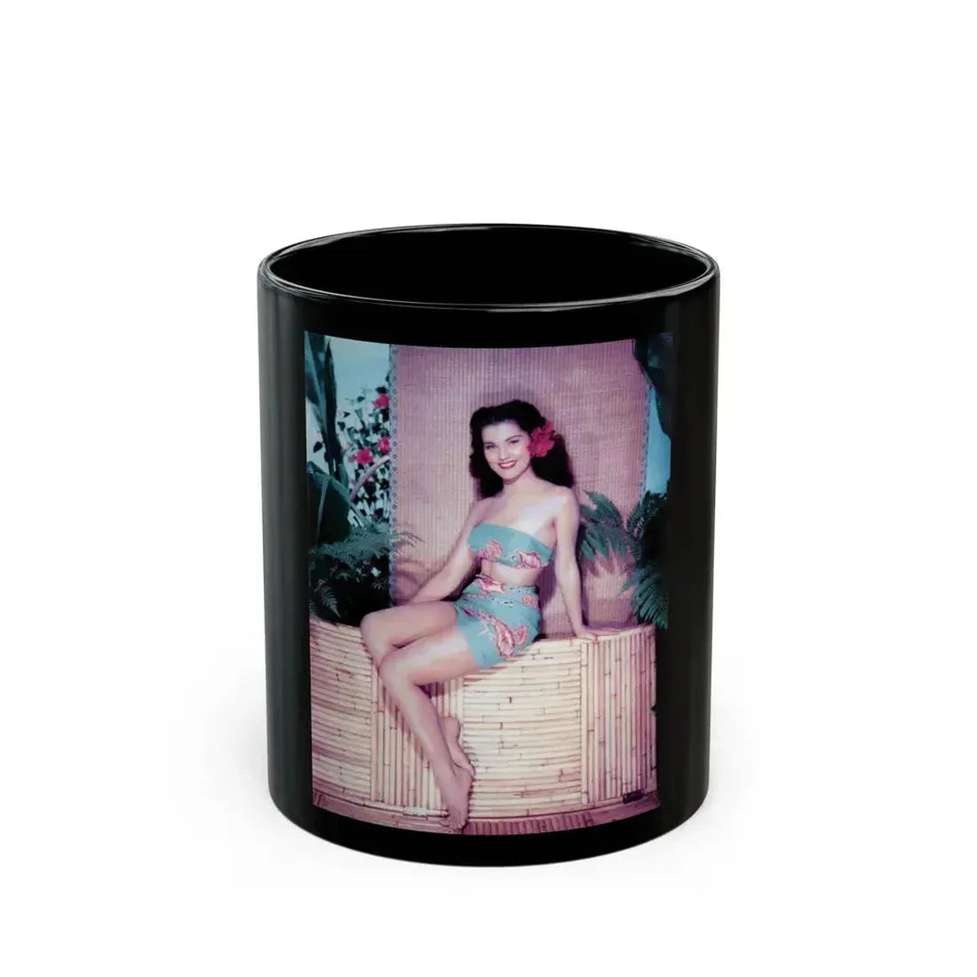 Debra Paget #762 (Vintage Female Icon) Black Coffee Mug 11oz - Go Mug Yourself