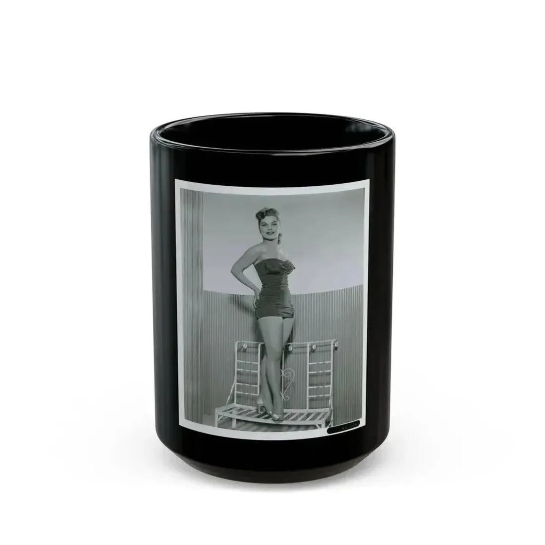 Debra Paget #766 (Vintage Female Icon) Black Coffee Mug 15oz - Go Mug Yourself