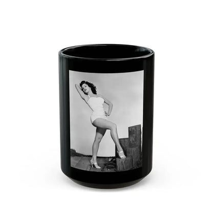 Debra Paget #767 (Vintage Female Icon) Black Coffee Mug 15oz - Go Mug Yourself