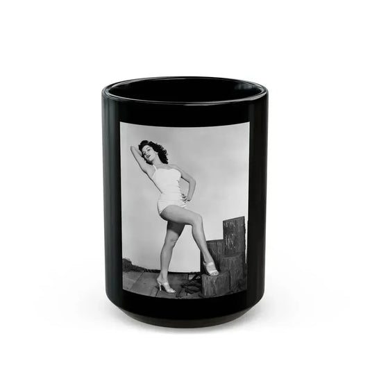 Debra Paget #767 (Vintage Female Icon) Black Coffee Mug 15oz - Go Mug Yourself