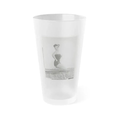 Debra Paget #771 1 (Vintage Female Icon) Frosted Pint Glass 16oz 16oz Frosted - Go Mug Yourself