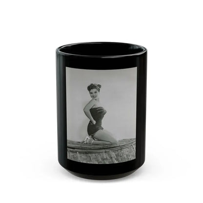 Debra Paget #771 (Vintage Female Icon) Black Coffee Mug 15oz - Go Mug Yourself