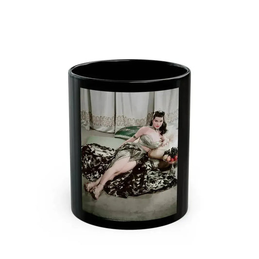 Debra Paget #772 - Princess Of The Nile '54 - Color Full Body Film Promo Photo Image Scan (Vintage Female Icon) Black Coffee Mug 11oz - Go Mug Yourself