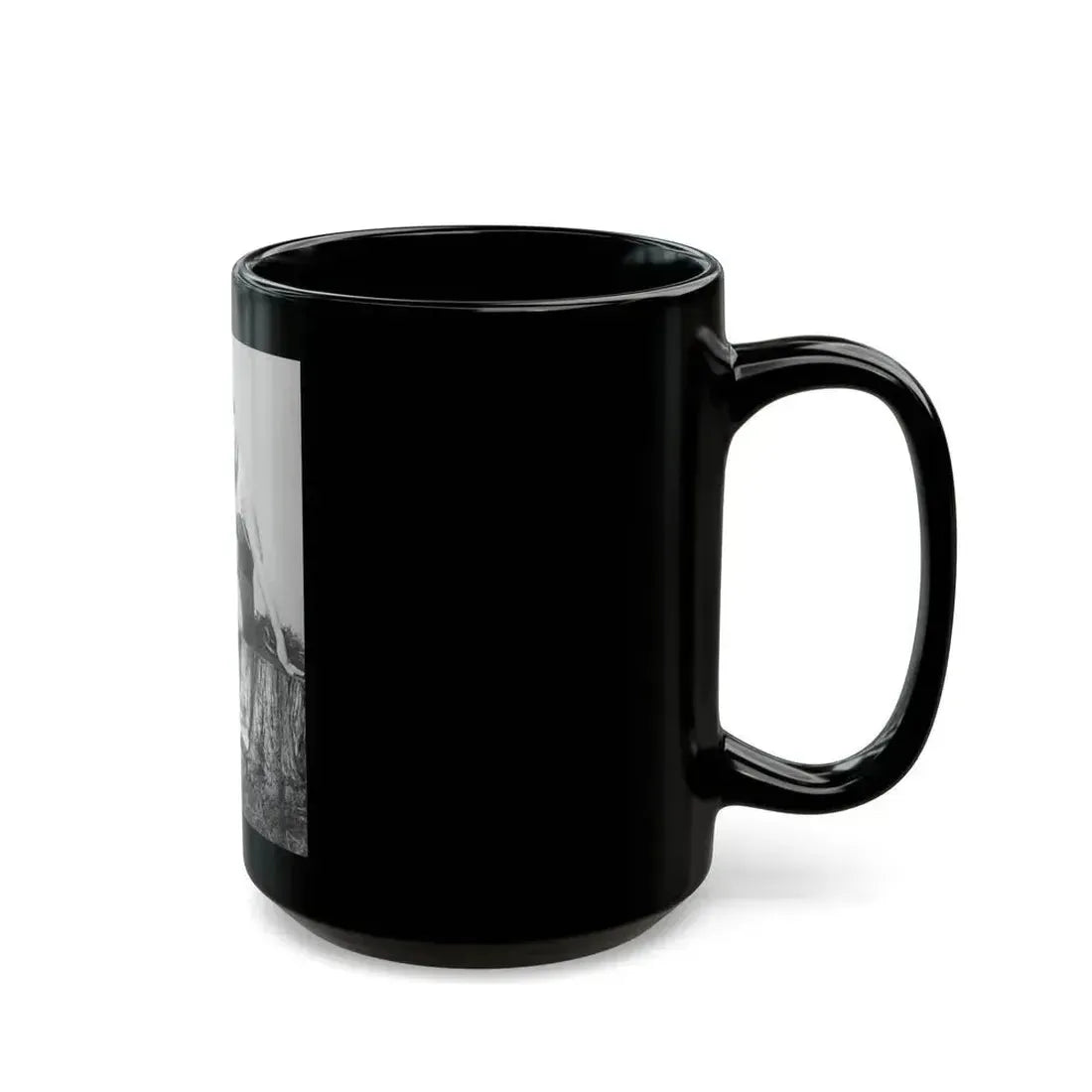 Debra Paget #776 - Vintage 8x11 Full Body 1-Piece Swimsuit Leggy White Open Wedges Cheesecake Pic on Mag. Page 1 (Vintage Female Icon) Black Coffee Mug - Go Mug Yourself