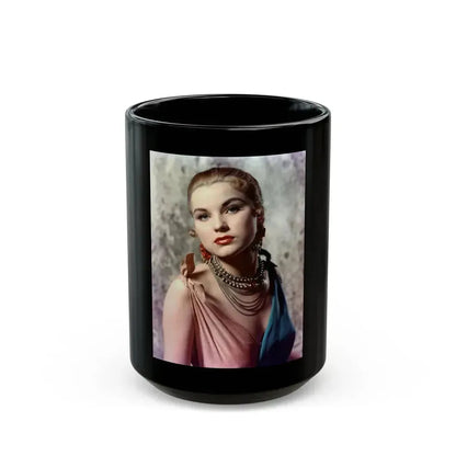 Debra Paget #99 (Vintage Female Icon) Black Coffee Mug 15oz - Go Mug Yourself