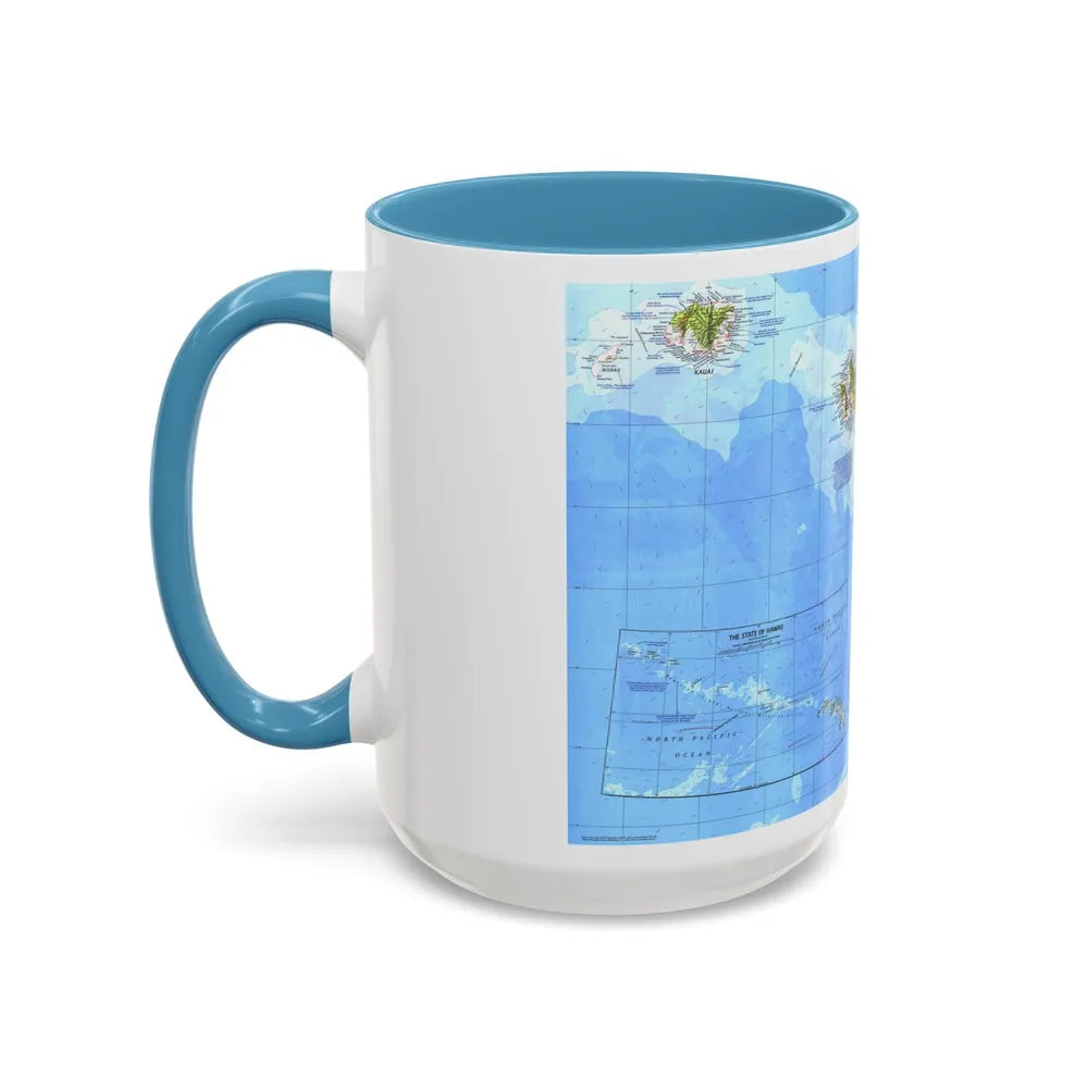 USA - Hawaii (1976) (Map) Accent Coffee Mug-Go Mug Yourself